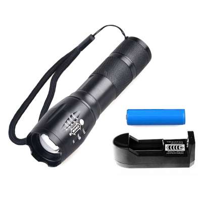 18650 Rechargeable Compact G700 XM-L T6 LED Waterproof Zoom Tactical Flashlight